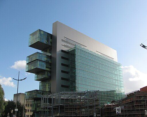 Manchester Civil Justice Centre from Bridge Street