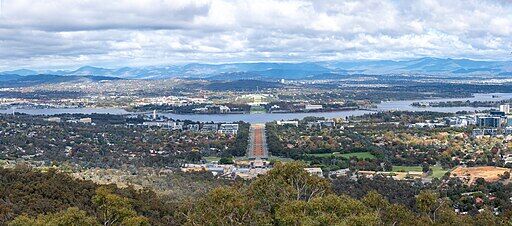 Canberra panorama from Mount Ainslie