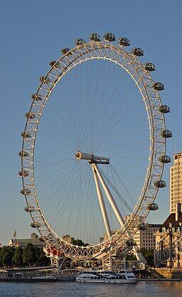 London Eye at sunset 2013-07-19