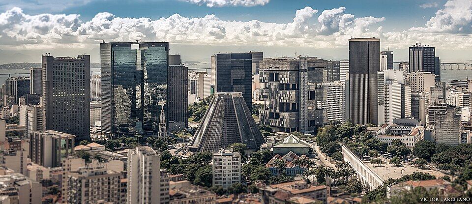 Centro do Rio visto do museu chácara do céu