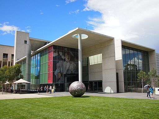 Entrance to the National Gallery of Australia February 2013